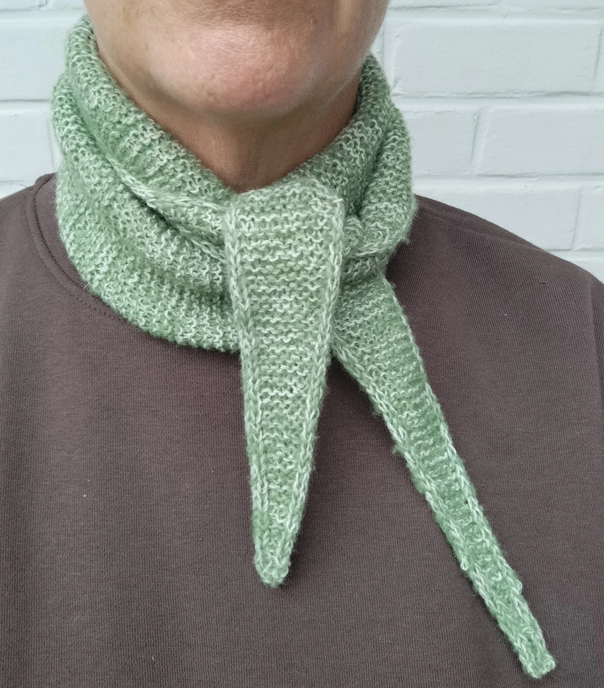 Sophie scarf creme/groen
